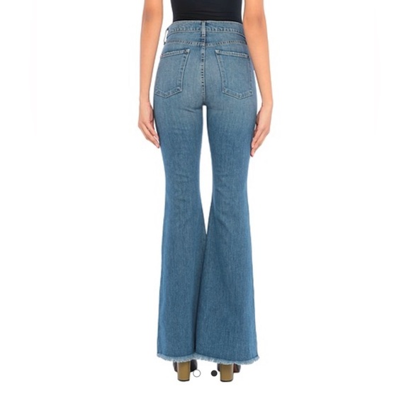 Alice + Olivia AO.LA flare leg denim jeans 24 NWT - Picture 2 of 3